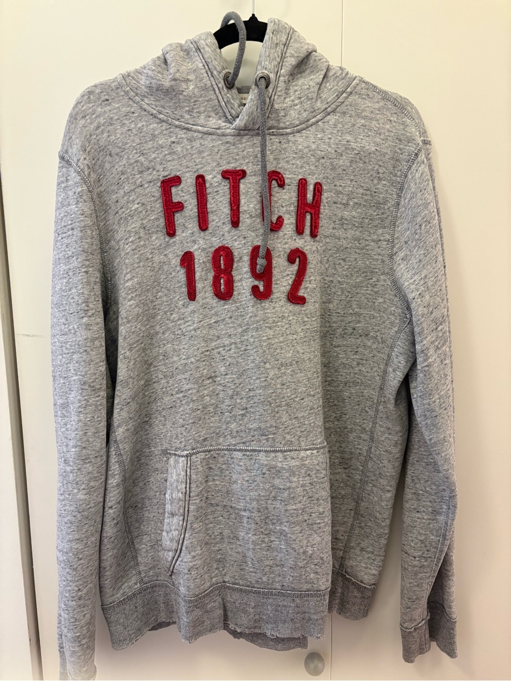 Y2K Abercrombie & Fitch Fitch 1892 Gray Pullover Hoodie Size L